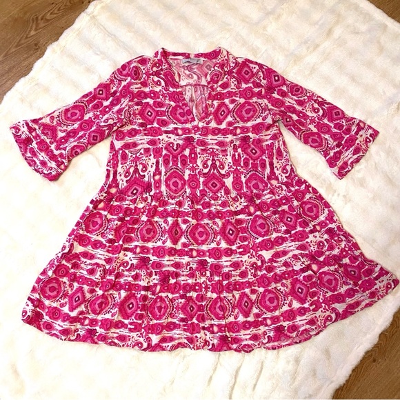 AMISU Pink and White Patterned Dress 🩷 - Picture 8 of 11